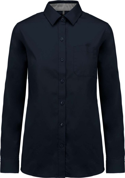 LADIES’ NEVADA LONG SLEEVE COTTON SHIRT Kék 