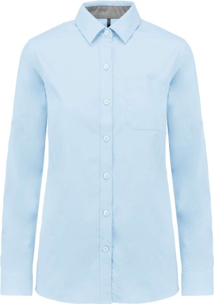 LADIES’ NEVADA LONG SLEEVE COTTON SHIRT Kék 