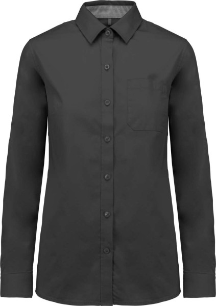 LADIES’ NEVADA LONG SLEEVE COTTON SHIRT Szürke 