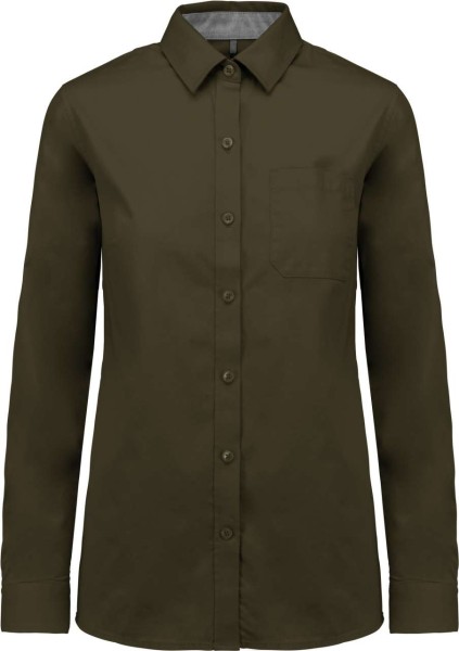 LADIES’ NEVADA LONG SLEEVE COTTON SHIRT Zöld 
