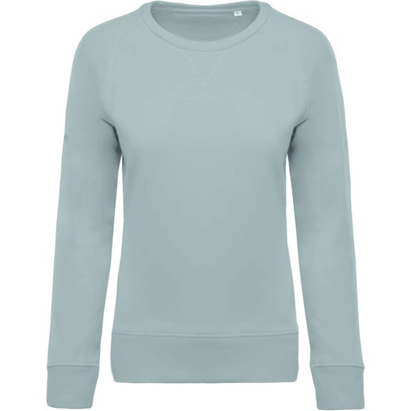 LADIES’ ORGANIC COTTON CREW NECK RAGLAN SLEEVE SWEATSHIRT Szürke 