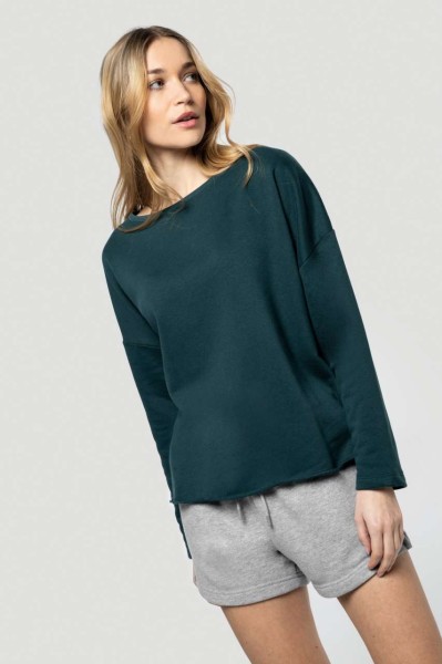LADIES' OVERSIZED SWEATSHIRT Kék 