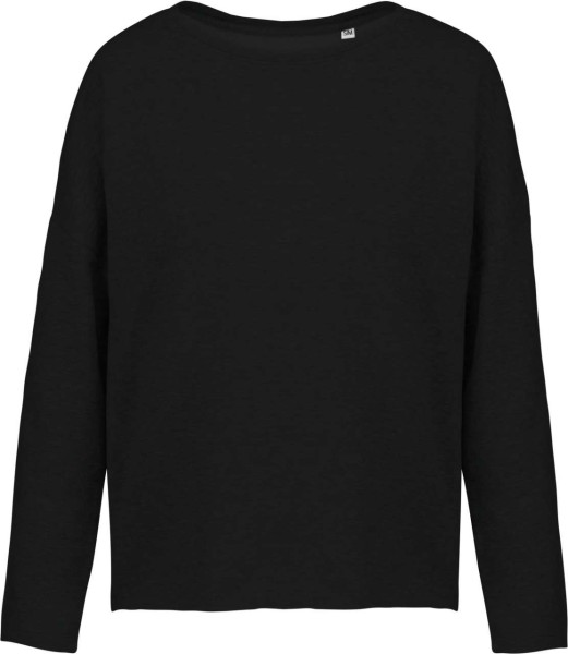 LADIES' OVERSIZED SWEATSHIRT Fekete 