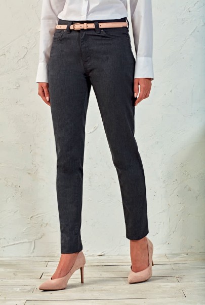 LADIES' PERFORMANCE CHINO JEANS Fekete 