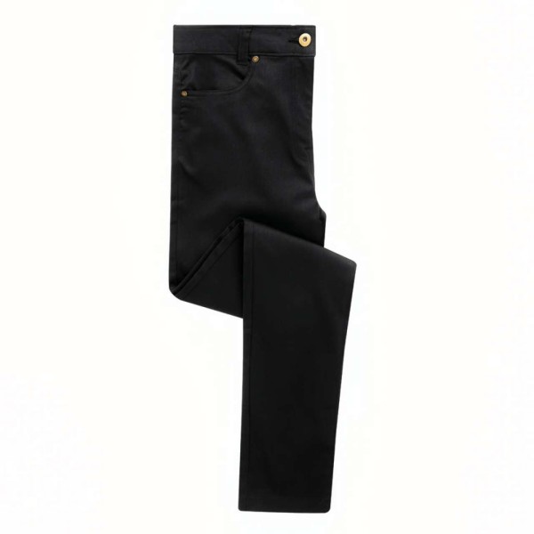 LADIES' PERFORMANCE CHINO JEANS Fekete 
