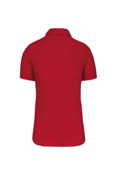 LADIES' SHORT-SLEEVED COTTON POPLIN SHIRT Piros 