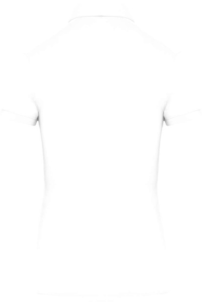 LADIES' SHORT SLEEVED JERSEY POLO SHIRT Fehér 