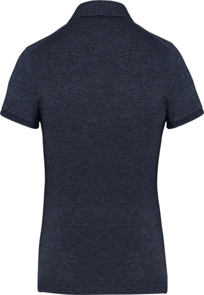LADIES' SHORT SLEEVED JERSEY POLO SHIRT Kék 