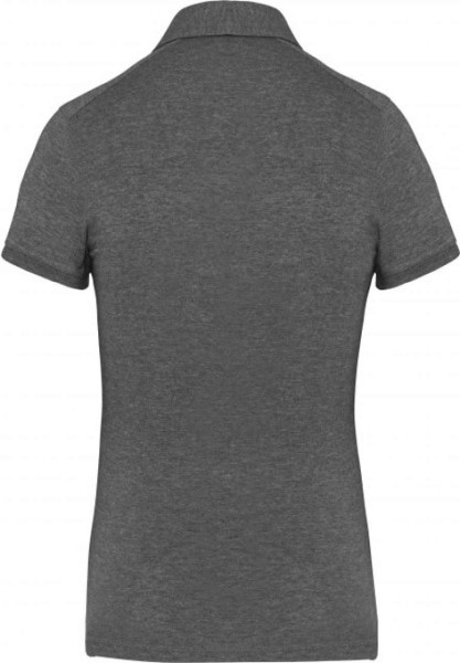 LADIES' SHORT SLEEVED JERSEY POLO SHIRT Szürke 