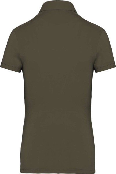 LADIES' SHORT SLEEVED JERSEY POLO SHIRT Zöld 