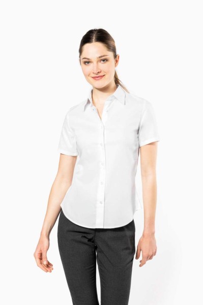 LADIES' SHORT-SLEEVED NON-IRON SHIRT Szürke 