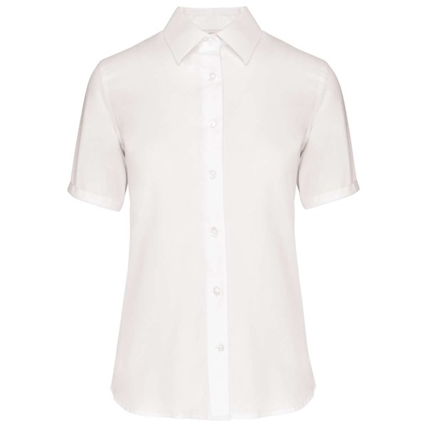 LADIES' SHORT-SLEEVED NON-IRON SHIRT Fehér 