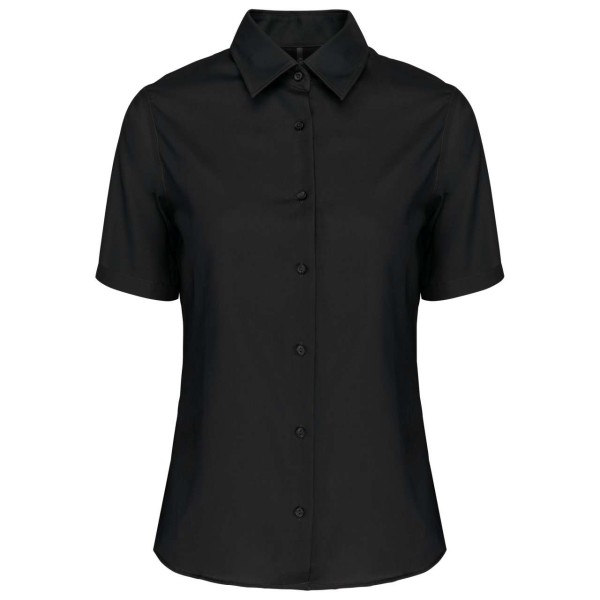 LADIES' SHORT-SLEEVED NON-IRON SHIRT Fekete 