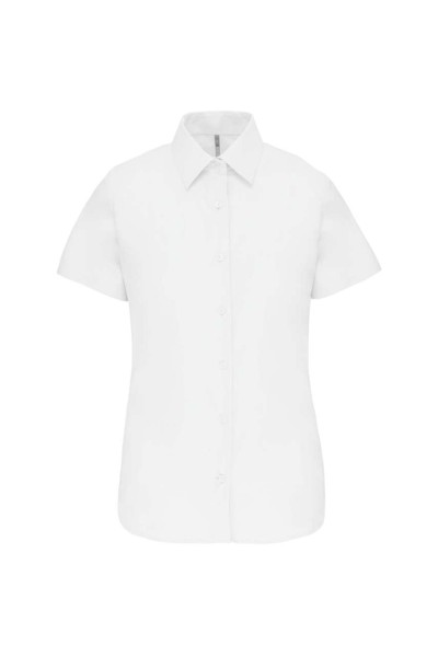 LADIES' SHORT-SLEEVED OXFORD SHIRT Fehér 