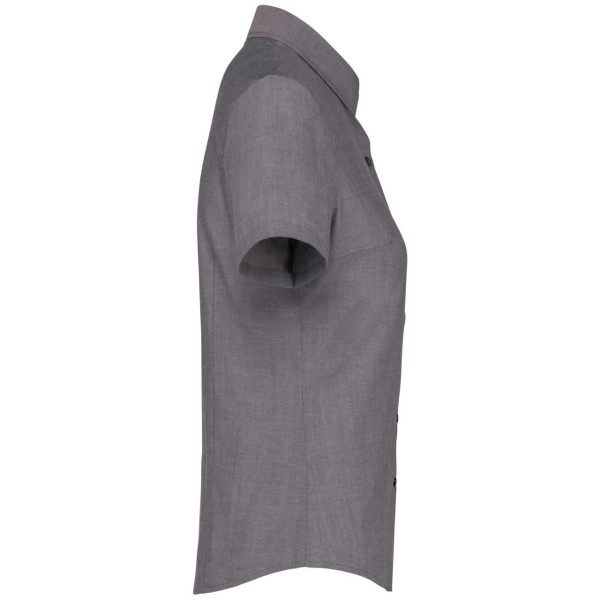 LADIES' SHORT-SLEEVED OXFORD SHIRT Szürke 
