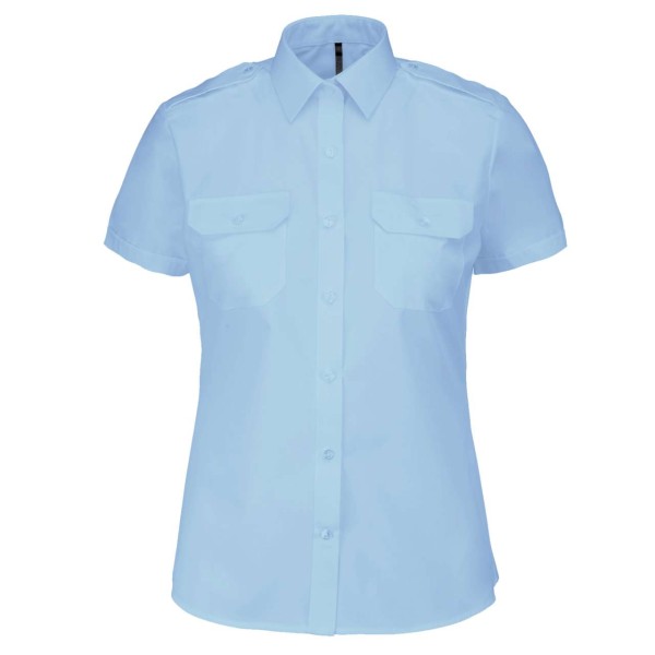 LADIES’ SHORT-SLEEVED PILOT SHIRT Kék 