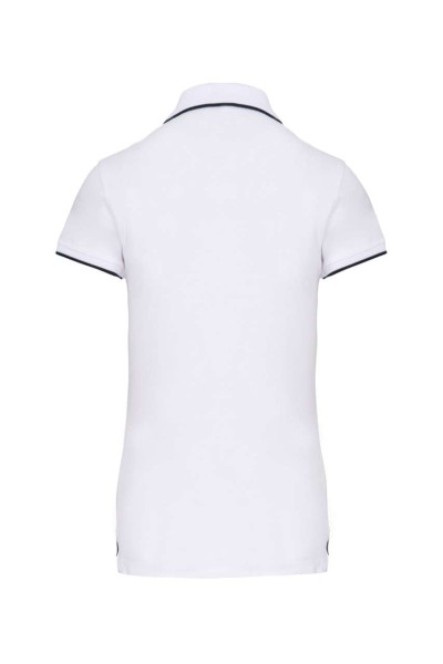 LADIES' SHORT-SLEEVED PIQUÉ KNIT POLO SHIRT Fehér 