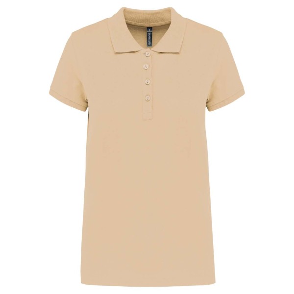 LADIES’ SHORT-SLEEVED PIQUÉ POLO SHIRT Barna 
