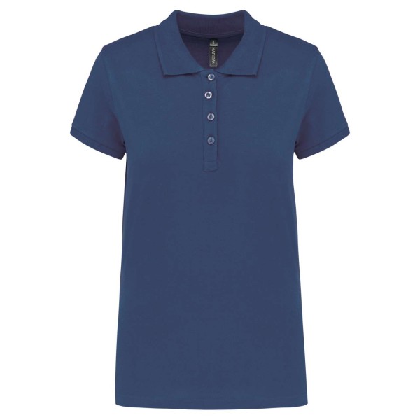 LADIES’ SHORT-SLEEVED PIQUÉ POLO SHIRT Kék 