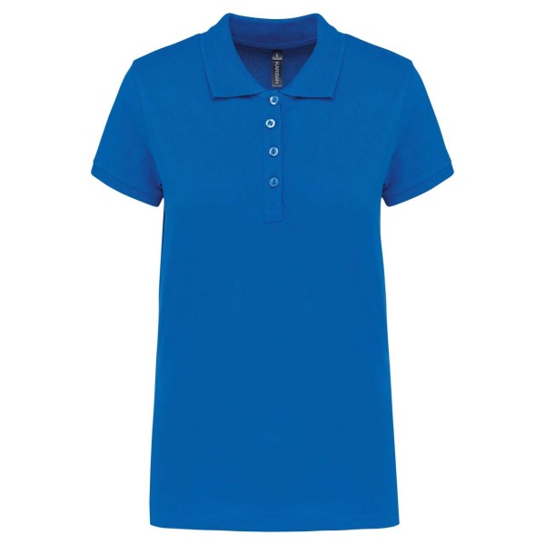 LADIES’ SHORT-SLEEVED PIQUÉ POLO SHIRT Kék 
