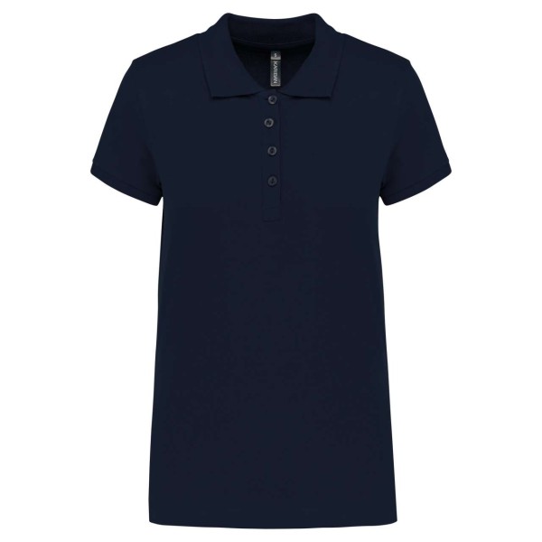 LADIES’ SHORT-SLEEVED PIQUÉ POLO SHIRT Kék 