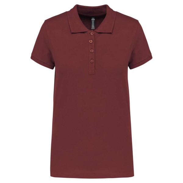 LADIES’ SHORT-SLEEVED PIQUÉ POLO SHIRT Piros 