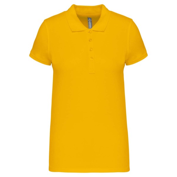 LADIES’ SHORT-SLEEVED PIQUÉ POLO SHIRT Sárga 