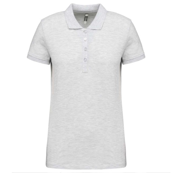 LADIES’ SHORT-SLEEVED PIQUÉ POLO SHIRT Szürke 