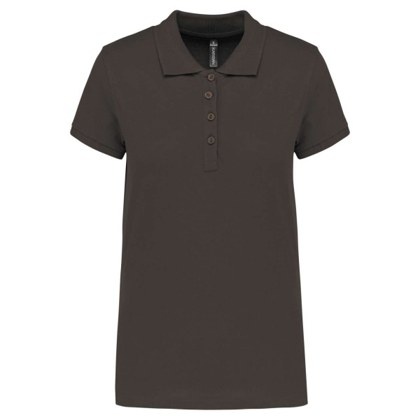 LADIES’ SHORT-SLEEVED PIQUÉ POLO SHIRT Szürke 