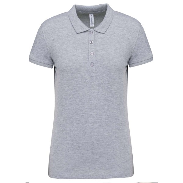 LADIES’ SHORT-SLEEVED PIQUÉ POLO SHIRT Szürke 