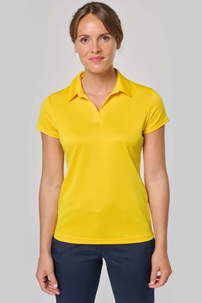 LADIES' SHORT-SLEEVED POLO SHIRT Fekete 