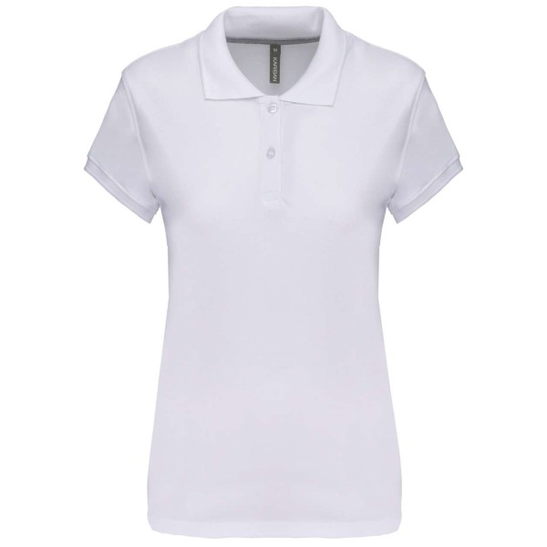 LADIES' SHORT-SLEEVED POLO SHIRT Fehér 