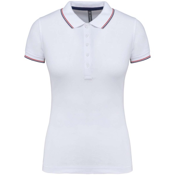 LADIES' SHORT-SLEEVED POLO SHIRT Fehér 