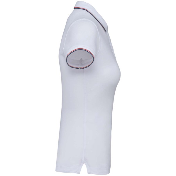 LADIES' SHORT-SLEEVED POLO SHIRT Fehér 