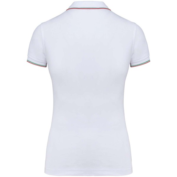 LADIES' SHORT-SLEEVED POLO SHIRT Fehér 