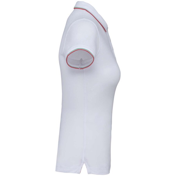 LADIES' SHORT-SLEEVED POLO SHIRT Fehér 