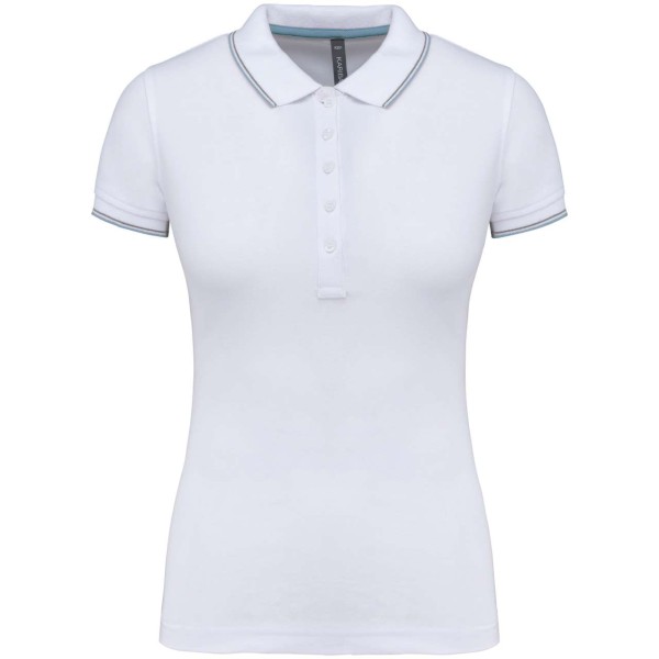 LADIES' SHORT-SLEEVED POLO SHIRT Fehér 