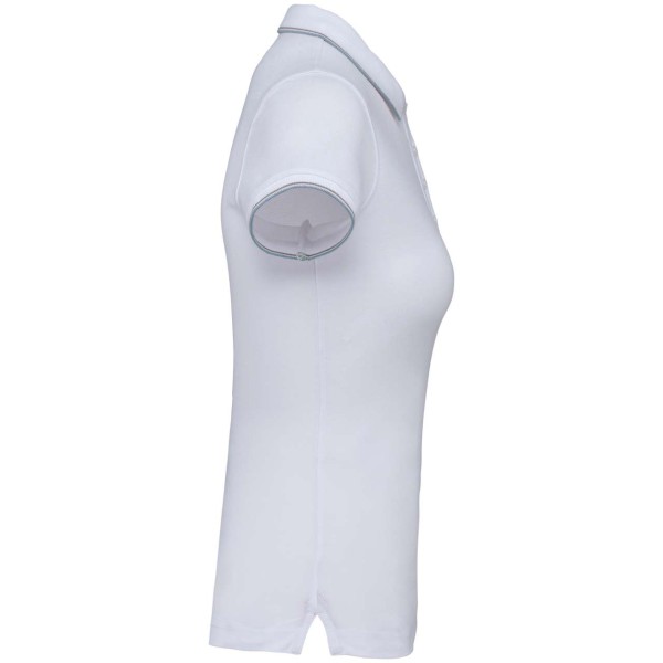 LADIES' SHORT-SLEEVED POLO SHIRT Fehér 