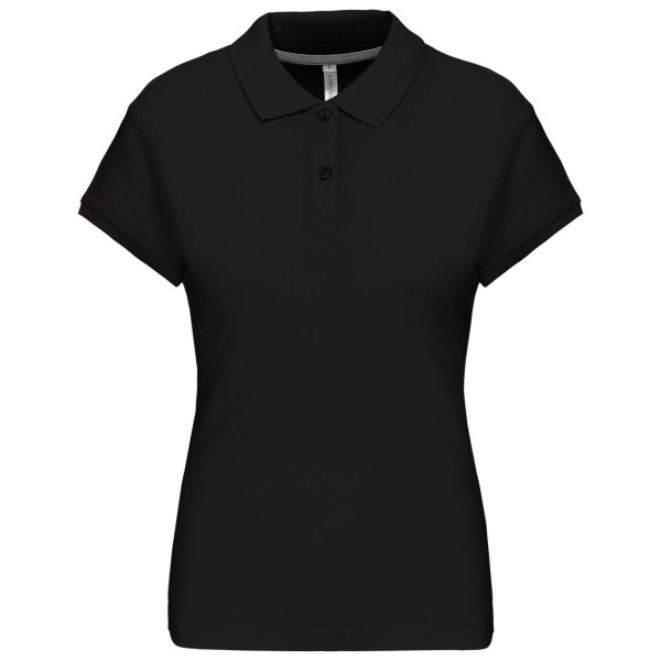 LADIES' SHORT-SLEEVED POLO SHIRT Fekete 