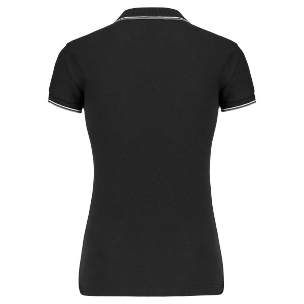 LADIES' SHORT-SLEEVED POLO SHIRT Fekete 