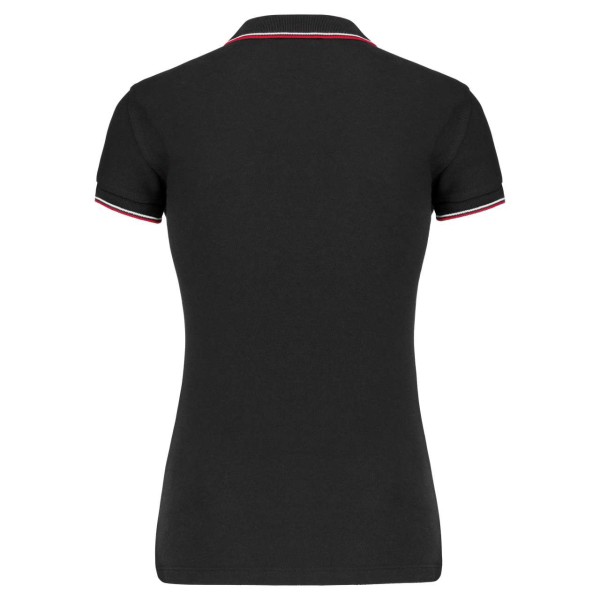 LADIES' SHORT-SLEEVED POLO SHIRT Fekete 