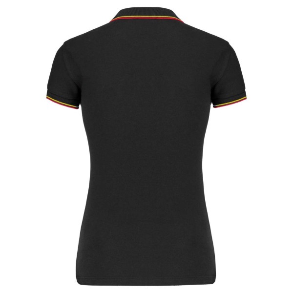 LADIES' SHORT-SLEEVED POLO SHIRT Fekete 