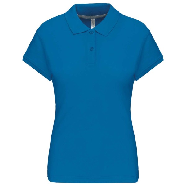 LADIES' SHORT-SLEEVED POLO SHIRT Kék 