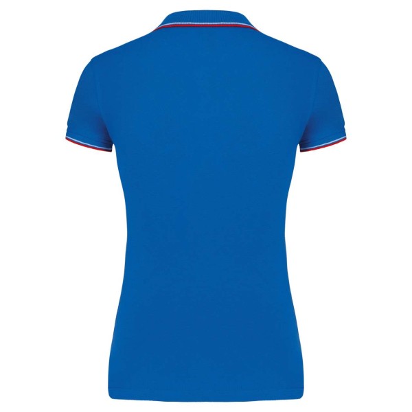LADIES' SHORT-SLEEVED POLO SHIRT Kék 