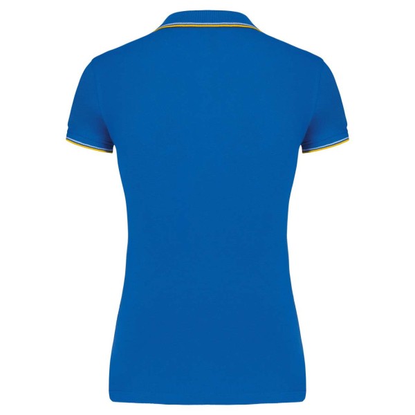 LADIES' SHORT-SLEEVED POLO SHIRT Kék 