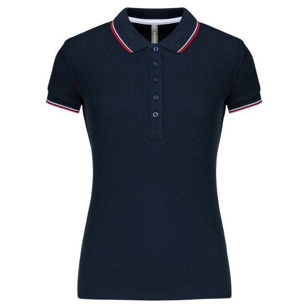 LADIES' SHORT-SLEEVED POLO SHIRT Kék 