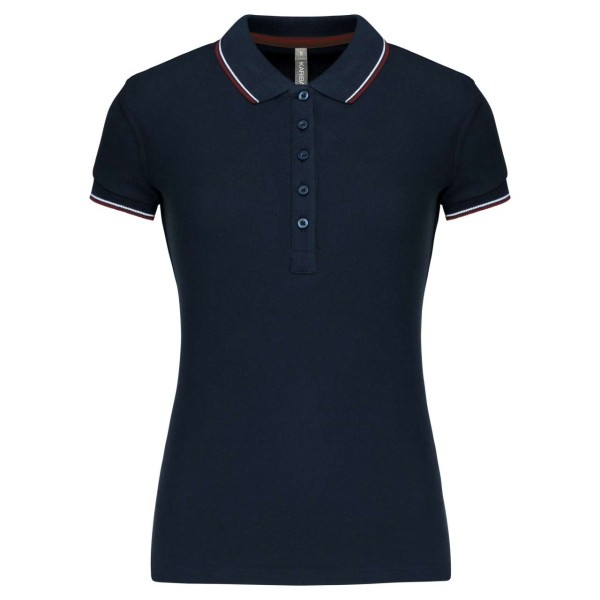 LADIES' SHORT-SLEEVED POLO SHIRT Kék 