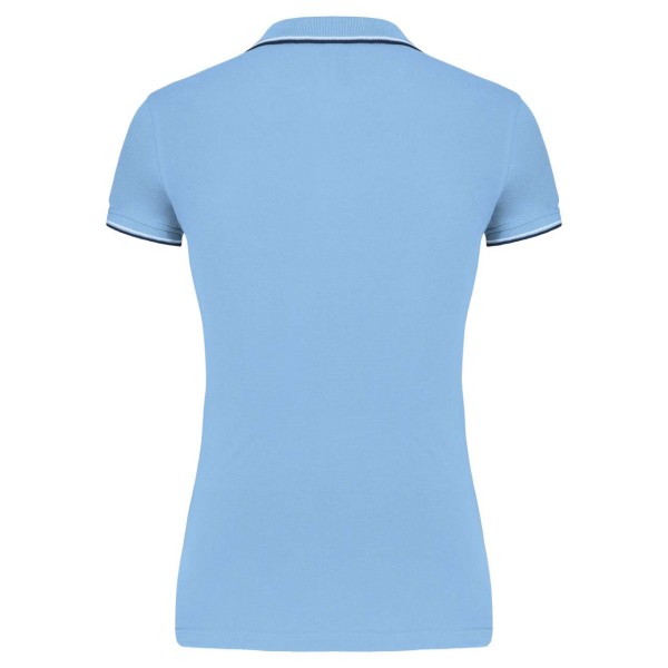 LADIES' SHORT-SLEEVED POLO SHIRT Kék 