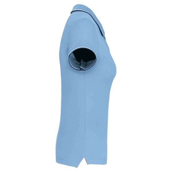LADIES' SHORT-SLEEVED POLO SHIRT Kék 