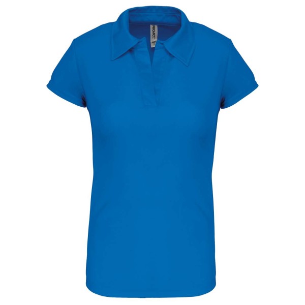 LADIES' SHORT-SLEEVED POLO SHIRT Kék 